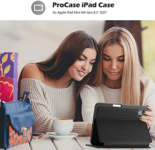Калъф-за награда ProCase iPad Mini 6 Slim Stand в комплект с предпазно фолио Privacy Screen Protector за 8,3-инчов iPad Mini, 6-ти поколение