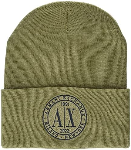 A|X Мъжка шапка-бини с логото ARMANI EXCHANGE 1991-2022 години на издаване