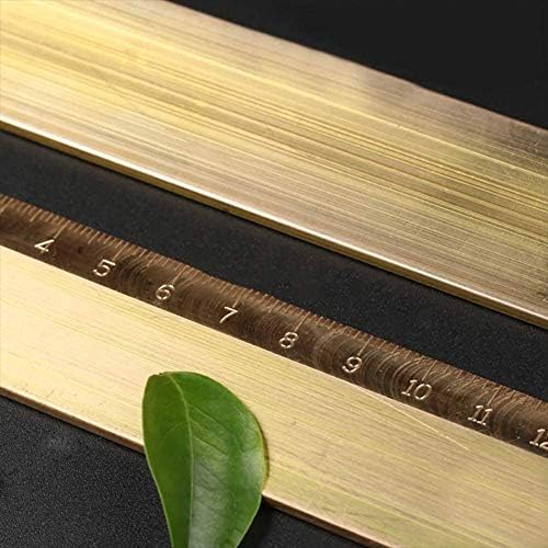 YIWANGO Латунная листа златна плоча H59 Дебелина: 6 мм, дължина: 50 см /19,68 инча 2 бр. Лист чиста Мед (Размер: Ширина: 60 mm)
