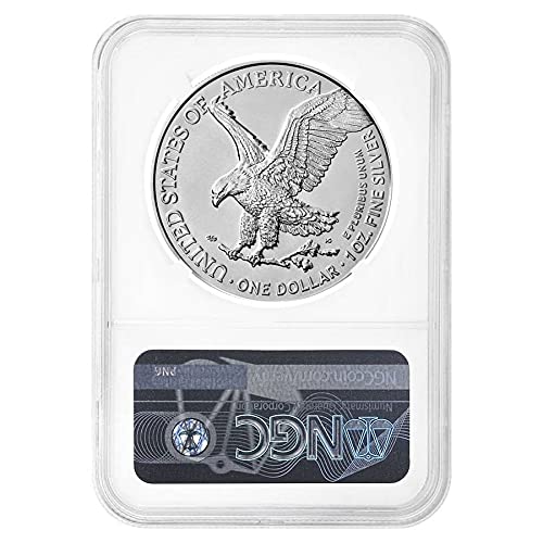 Доларът с кафява етикет Silver Eagle 2022 MS70 NGC