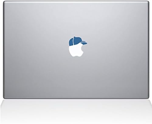 Vinyl стикер The Decal Guru 2051-MAC-13X-LB Apple Hat Топка cap Decal, 13 MacBook Pro ( и по-нова), светло синя