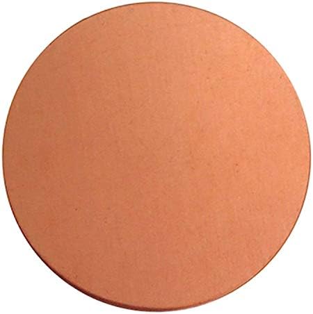 Листа меден диск YIWANGO, материали за кръгли кръг висока степен на чистота, Режещи инструменти за занитване и Всички видове прецизни детайли, Медни листа (Размер: 50 мм)