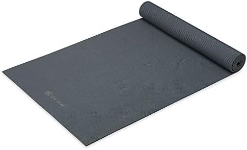 Gaiam Yoga Mat - висок Клас нескользящий подложка за упражнения и фитнес дебелина 5 мм за всички видове йога, пилатес и упражнения върху пода (68 x 24x 5 mm)