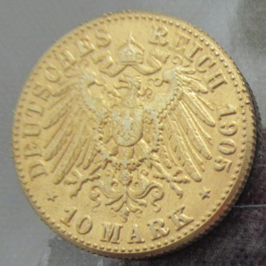 10 германски марки 1902-1913 11 Чуждестранни Реплика Златни Възпоменателни монети