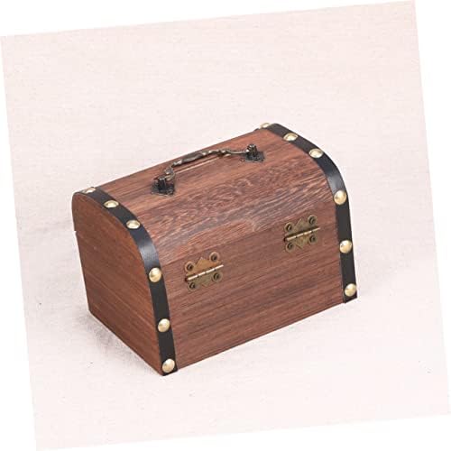 VICASKY Box Ретро Декор Гривна Подарък Кутии Детски Сейфове Дървена Кутия за Спомен с Катинар Дървени Спестяванията Прасенце Дървен Шкаф За Съхранение на Пари на Прасе?