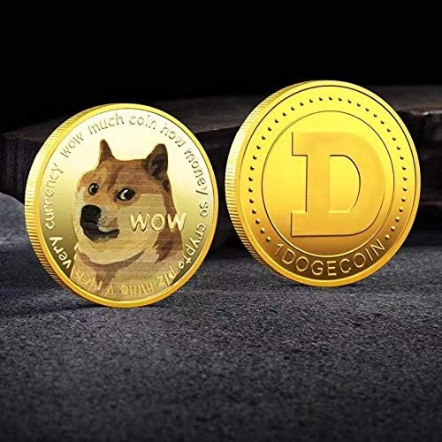Красиви Позлатени Възпоменателни Монети Dogecoin С Хубаво Шарките на Кучета за Събиране на Подаръци за Кучета, Подаръци