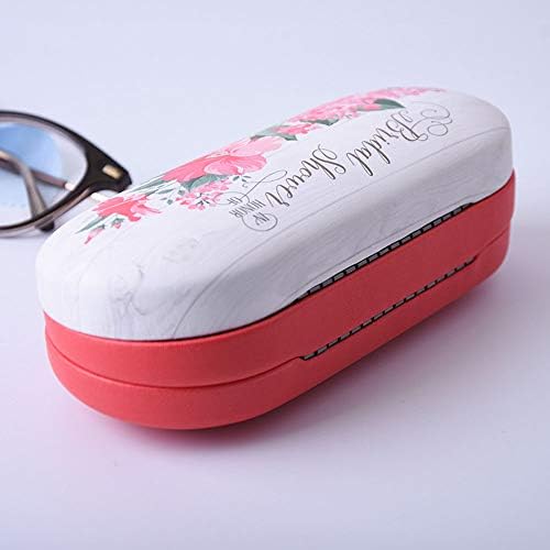 Калъф за очила Onwon 2-В-1, калъф за лещи и очила за очите, в двуслоен калъф за съхранение с огледало - Свеж Творчески двупосочен портативен