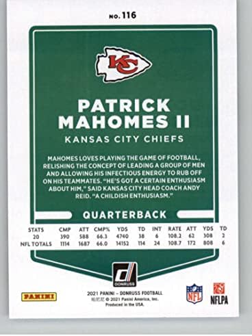2021 Donruss 116 Патрик Магомес II Футболна карта NFL Канзас Сити Шефове NM-MT
