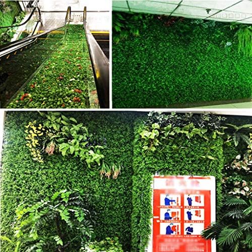 YNFNGXU Изкуствена Ограда, с Цветя Имитация на Зелен Плет на Заден план Пластмасов Балкон Фалшив Ограда Панел Решетчатое Монтиране на