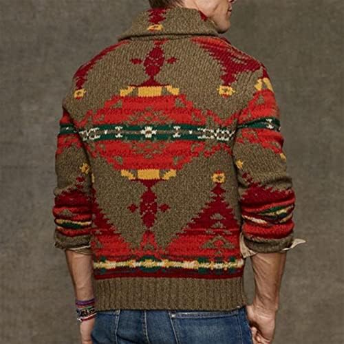 DuDubaby Мъжки Обикновен Всекидневен Пуловер С кръгло деколте, Пуловер, Трико С Дълъг Ръкав