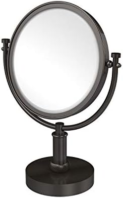 Козметично Огледало на Allied Brass DM-4T /3X8 Инча, Тоалетно Огледало с 3-Кратно увеличение, Бронз, Настъргани с маслени Бои