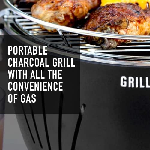 Преносим въглероден скара Grill Time Tailgater GTX идеален за къмпинг, приготвяне на храна на открито, на къмпинг, на колела, лодки,
