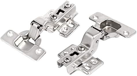 Нов Lon0167 дължина 107 mm Със Скрити самозакрывающимися надеждни вставными панти за вратите на гардероба сребрист цвят 2 бр. (id: 569 B-c 5f 1cf)