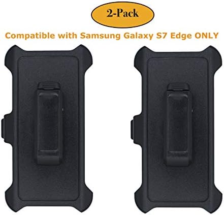 Преносимото скоба за кобур AlphaCell, съвместим с калъф серия OtterBox Defender за Samsung Galaxy S7 - Edge (2 опаковки)