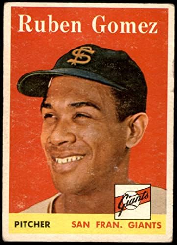 1958 Topps # 335 Рубен Гомес Сан Франциско Джайентс (бейзболна картичка) ДОБРИ Джайентс