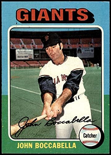1975 Topps 553 Джон Боккабелла Сан Франциско Джайентс (Бейзболна картичка) EX/MT Джайънтс