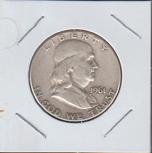 1961 Франклин (1948-1963) (90% сребро) Глоба в полдоллара