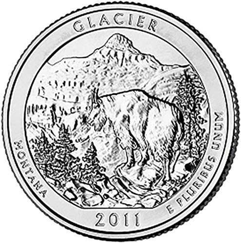2011 D BU Националния парк glacier national park Монтана NP Quarter Choice Необращенный монетен двор на САЩ