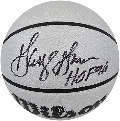 Джордж Гервин подписа Логото на Wilson Silver 75th Anniversary NBA Basketball с логото на HOF 96 - Баскетболни топки с Автографи