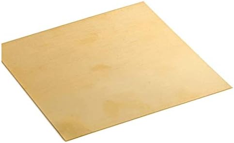 Месинг лист HUILUN Месинг лист, суровини, за обработка на метали, 0,8x100x100 мм, Размер: месингови плочи 1,2x200x300 мм (размер: 1,2x200x300