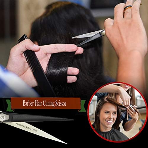 Ножица за подстригване на коса KUVVET | Професионални Ножици за Подстригване с Остър нож | - Добри Фризьорски ножици от Неръждаема Стомана