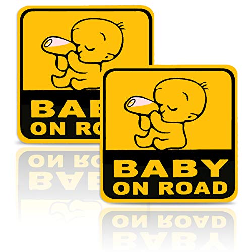 Offeree Стикер Baby ON Road Стикер за автомобил с самоклеющимся знак за сигурност за детето е Незаменима за кола със Светлоотразителен