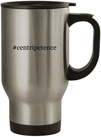 Подарък дрънкулки #centripetence - Пътна Чаша От Неръждаема Стомана с тегло 14 грама, Сребрист