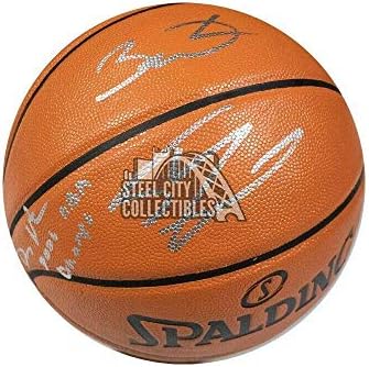 Уейд, о ' Нийл, Пейтън Шампиони на НБА от 2006 баскетбол с автограф - Фанатици - Баскетболни топки с автографи