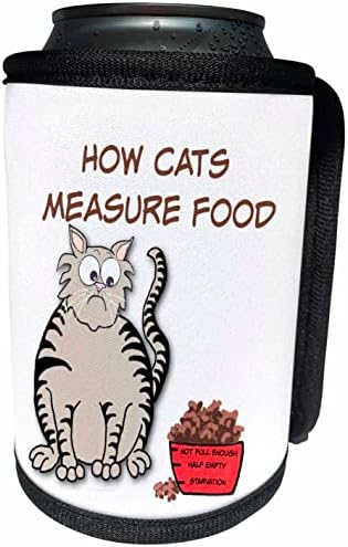 3дрозовый Котка, Седнала на купичките с храна - Опаковка за шише - охладител (cc-363539-1)
