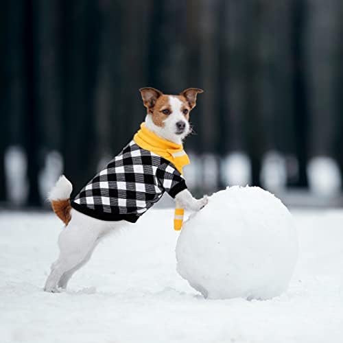 Pedgot, 4 предмета, Топли Пуловери за кучета, Зимни Дрехи за кучета, Зимата Топъл, мек вълнен плат Пуловер за домашни любимци в Сладък