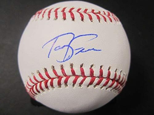 Тери Франкона Кливланд Индианс с автограф от Официалния представител на JSA по бейзбол COA - Бейзболни топки с автографи