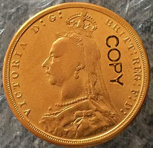 24-Каратные Позлатени Монети Великобритания 1888 година Копие Подаръци за колекционери