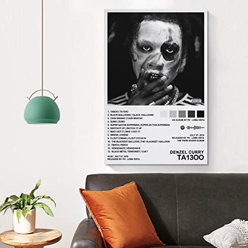 OBICK Дензъл Къри – Ta13oo Платно Плакати Стенен Артистичен Интериор на Стаята Украса Спални Без рамка-style12x18 инча (30x45 см)