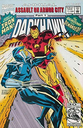 Darkhawk Annual 1 VG ; Комиксите на Marvel | Атака в Бронирани Сити 1