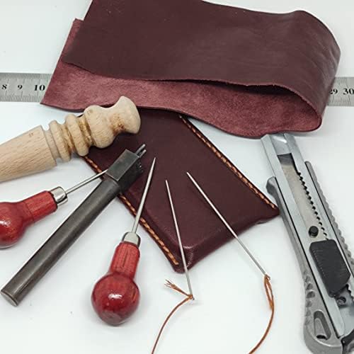 Чанта-кобур от естествена кожа за Oppo A52, Калъф за вашия телефон ръчна изработка от естествена кожа, Изработен по поръчка Кожен Калъф-чанта за носене, Вертикална Мека