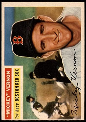 1956 Topps 228 Мики Върнън Бостън Ред Сокс (Бейзболна картичка) VG Red Sox