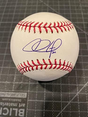 Бейзболни топки с автограф на Chase Utley Phillies Dodgers Single Signed Jsa Mint Petco 790 - Бейзболни Топки с Автографи