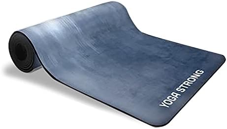 Нескользящий килимче за йога за жени и мъже | Екологично Чисти Постелки за упражнения от естествен каучук | за Комфорт и допълнително сцепление за тренировки у дома