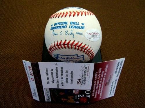 Лари Doby 7-4-47 се Заяждам Индианс Копито Подписа Авто Джаки Робинсън Oal Baseball Jsa - Бейзболни топки с автографи