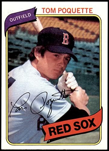 1980 Topps # 597 ЧЕРВЕНО Е Покетт на Бостън Ред Сокс (Бейзболна картичка) (Име отпечатва с червени букви в) Ню Йорк Ред Сокс