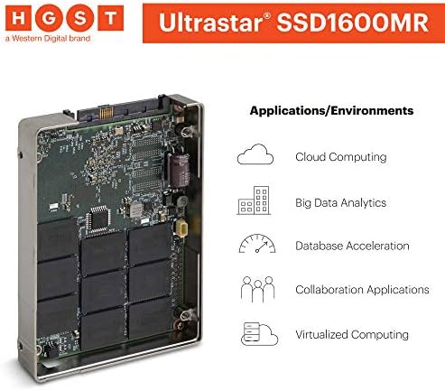 HGST Ultrastar SSD1600MR | HUSMR1616ASS200 | 0B31079 | 1,6 TB SAS 12 Gb/сек. На 2,5-Инчов MLC NAND | 130 ДО / ОТ 30 ДО i / o операции