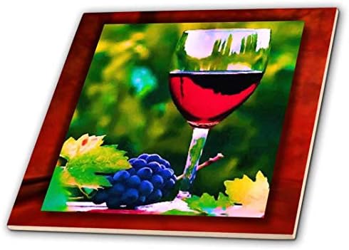 Керамични Плочки 3D Rose Червено Вино в Лозето, Многоцветен