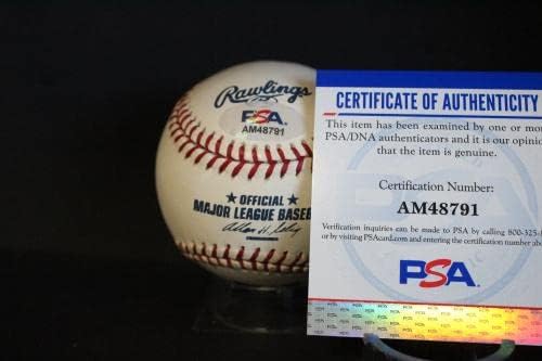 Фред Макгрифф Подписа Бейзболен Автограф Auto PSA/DNA AM48791 - Бейзболни топки с Автографи