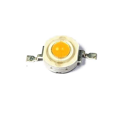 GalaxyElec 50 бр./лот, 1 W, Жълта led лампа с чип, Мъниста, Чист Жълт 590-592 нм, 2,0-2,2 По, 40-45 lm, 30 mils