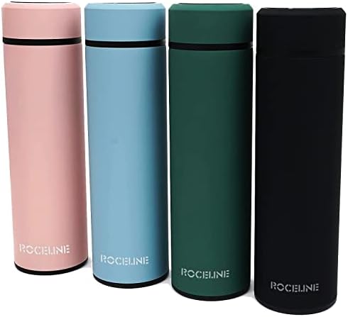 Стилни умни бутилки за вода Roceline с цифров дисплей на температурата, Бутилка за заваряване на чай – Колба за вода, Бутилка за заваряване на водата, Интелигентен Терм