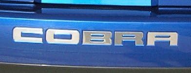 Системни скинове 2003-04 Ford Mustang Cobra Винил вложки за задна броня, Етикети с надписи - 56 цвята по избор (Цвят:: Матово черен)